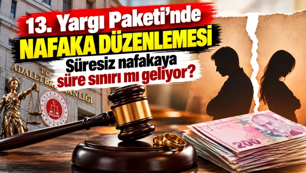 13. Yargı Paketi’nde nafaka düzenlemesi: Süresiz nafakaya süre sınırı mı geliyor?