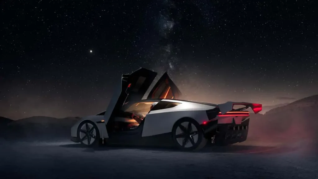 Tesla Roadster uçan araba oluyor: SpaceX teknolojisiyle havalandı - Mega TV Tesla Roadster uçan araba oluyor: SpaceX teknolojisiyle havalandı