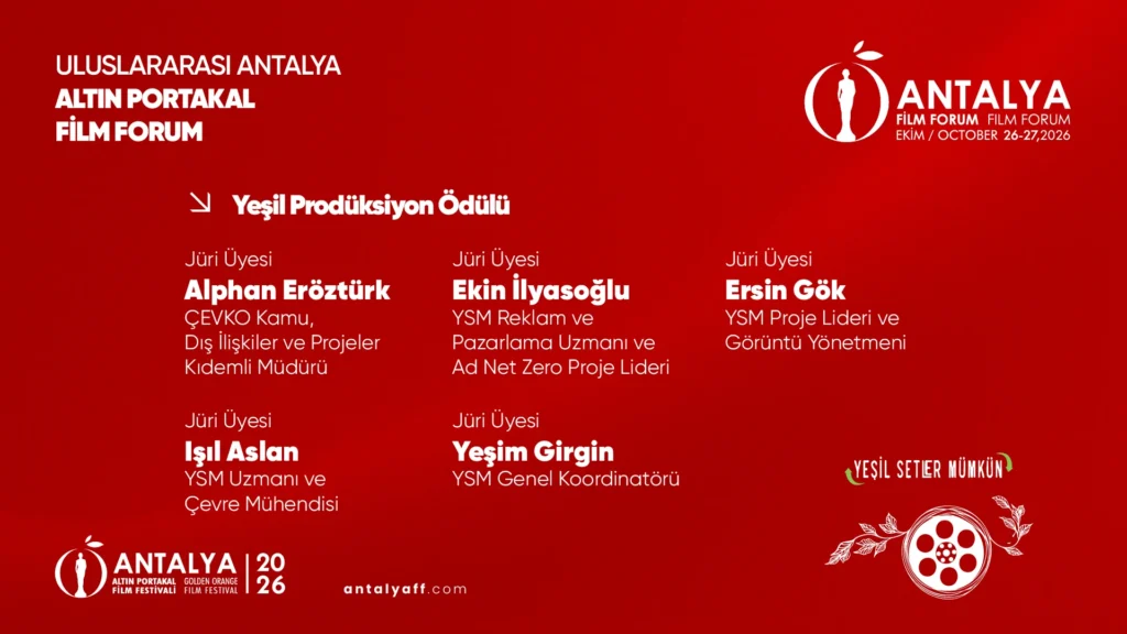 Altın Portakal Film Festivali’nde ilk kez Yeşil Setler Mümkün Ödülleri verilecek - Mega TV Altın Portakal Film Festivali’nde ilk kez Yeşil Setler Mümkün Ödülleri verilecek