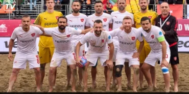 Alanya’nın plaj futbolu ekibinden gol şov: Batumi’ye 12 gol