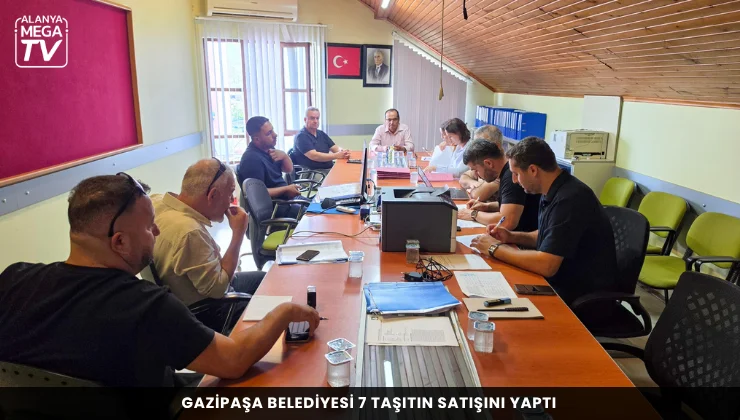 Gazipaşa Belediyesi 7 taşıtın satışını yaptı