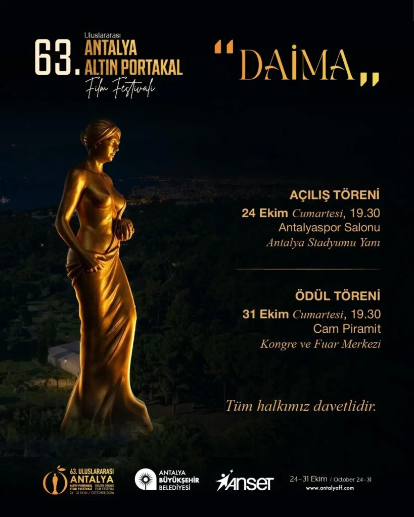 63. Altın Portakal Film Festivali başlıyor: Sinemanın yıldızları Antalya’da buluşacak - Mega TV Gorsel 2 - Mega TV