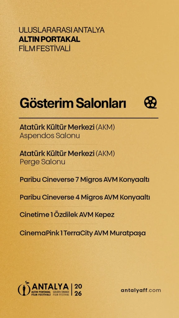 63. Antalya Altın Portakal Film Festivali biletleri satışta