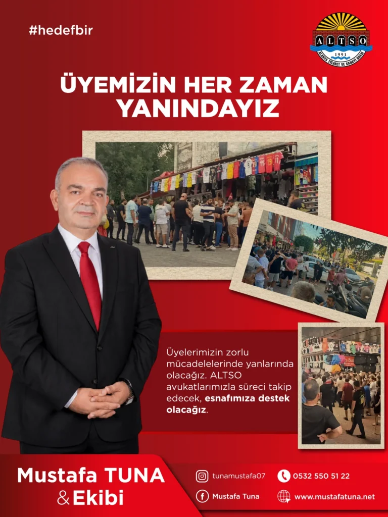 Mustafa Tuna: Esnafımızı sorunlarıyla baş başa bırakmayacağız