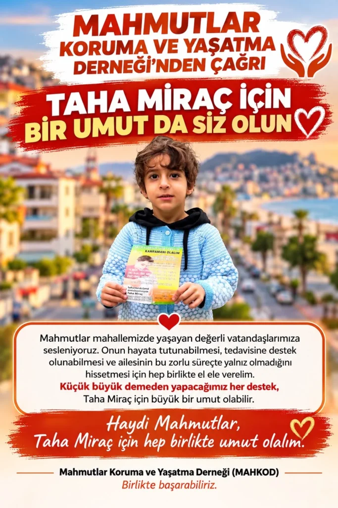 MAHKOD’dan Taha Miraç için destek çağrısı - Mega TV MAHKOD’dan Taha Miraç için destek çağrısı