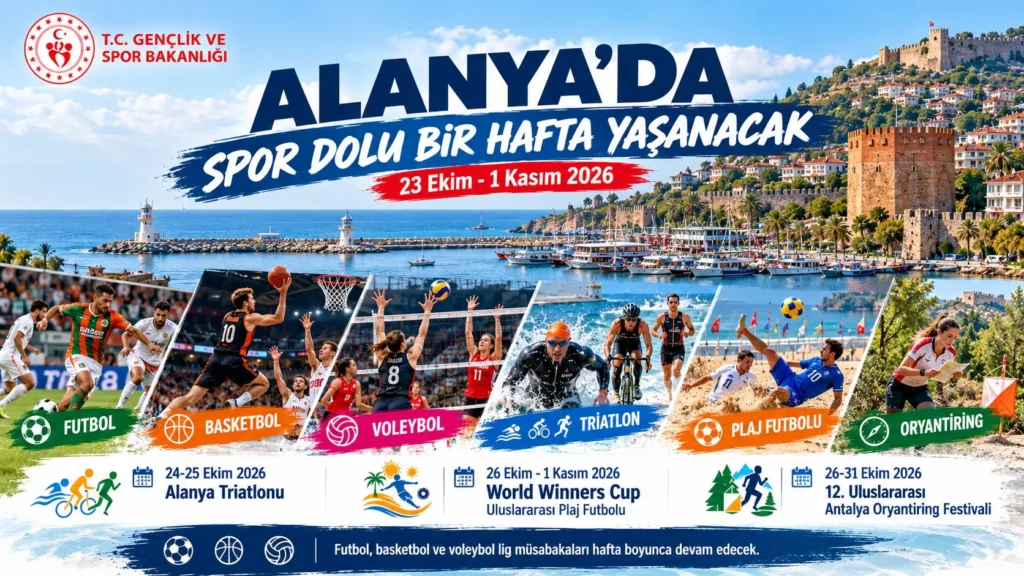 Alanya’da spor dolu bir hafta yaşanacak